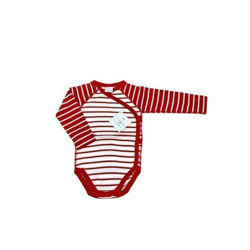 New Hanna Andersson Long Sleeve Striped Onesie